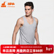 銅牛內衣背心男時(shí)尚透氣居家汗布男背心白色基礎打底NB002 10花灰 2XL (180/105)