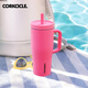 CORKCICLE.可密封吸管保溫杯高顏值大容量車(chē)載戶(hù)外不銹鋼水杯玫粉色650ml