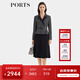 PORTS寶姿女裝2025秋冬新款經(jīng)典束腰二合一連衣裙ALQ9D055UWQ050 黑色混色 XS （2）