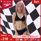 速比濤（Speedo）泳衣女噪點(diǎn)系列水陸兩用健身瑜伽溫泉度假字母印花長(cháng)袖分體泳衣 黑色/白色（比基尼） M (高158-165cm,重50-57kg)