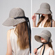 卡蒙（Kenmont）春夏大帽檐防曬帽戶(hù)外海邊防紫外線(xiàn)女遮陽(yáng)漁夫帽大頭圍可折疊6239
