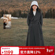 秋水伊人時(shí)尚立領(lǐng)外套2025年冬季新款女氣質(zhì)優(yōu)雅風(fēng)雙排扣毛呢外套