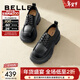 百麗（Belle）百搭牛津鞋女通商場(chǎng)同款通勤厚底小皮鞋B1Q1DCM4 黑色 38 (240mm)