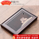 唐豐原木柯木功夫茶具茶盤(pán) 實(shí)木茶盤(pán) 茶托茶臺 蓄水接水管雙用式 一路有你茶盤(pán)(中)蓄水款