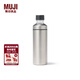 MUJI不銹鋼 可裝碳酸飲料 保冷水杯 保溫杯子大容量 銀白色 700ml