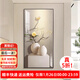 墨派（Mopai）九魚(yú)圖入戶(hù)玄關(guān)裝飾畫(huà)現代簡(jiǎn)約走廊過(guò)道掛畫(huà)綠植光影正對門(mén)墻壁畫(huà) 平平安安 80*160cm晶瓷+鋁合金邊框