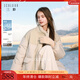 三彩2025冬季新款【90白鵝絨】短款寬松羽絨服拼接立領(lǐng)外套M 米白色 M 160/84A