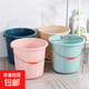 加厚塑料水桶手提特大號家用宿舍洗衣桶洗澡桶圓形臉盆耐用新款桶 隨機色【大號】 1個(gè)裝