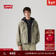 Levi's李維斯26年春夏新款男士輕工裝簡(jiǎn)約休閑風(fēng)立領(lǐng)牛仔夾克外套 卡其棕 M