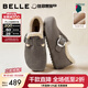 百麗（Belle）周雨彤同款全麥吐司毛里勃肯鞋女冬季商場(chǎng)保暖棉鞋E6V1DDM5 灰色 38