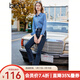 百圖betu女裝秋季新款襯衫時(shí)髦工裝口袋休閑時(shí)尚牛仔襯衫2309T98 牛仔色 M