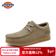 Dickies男士工裝鞋男鞋復古低幫袋鼠鞋百搭休閑鞋牛皮鞋 卡其    42   