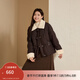 纖莉秀【復古咖色90鴨絨羽絨服】大碼女裝時(shí)尚毛領(lǐng)外套胖mm冬新款4017 咖色 2XL