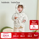 巴拉巴拉balaOne童裝寶寶羽絨服女童2025新款厚外套保暖上衣冬季 白色調碎花00311-白鴨絨 100 充絨量77g