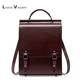 LASSIE VAGARY小眾設計雙肩包2025秋冬英倫學(xué)院風(fēng)皮質(zhì)通勤背包休閑女學(xué)生書(shū)包 咖啡色