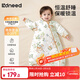 柯斯德尼（kidsneed）嬰兒睡袋秋冬恒溫加厚夾棉寶寶睡袋嬰幼兒睡衣兒童防踢被包腿M碼