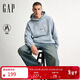 蓋璞（GAP）【成毅代言】男女裝2025冬季新刺繡搖粒絨連帽衛衣美版853426