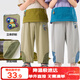 嘟嘟家[7A抑菌]寶寶防蚊褲夏季薄款男童長(cháng)褲透氣兒童褲子女童裝 灰色130