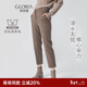 歌莉婭女褲子冬季可水洗羊毛褲顯瘦顯高九分褲長(cháng)褲10CL1D370 86Y咖啡色 29
