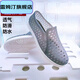雷姆汀洞洞鞋透氣防滑耐磨厚底男網(wǎng)果凍鞋塑料包頭沙灘鞋涼鞋女 深灰色3521全包 39 相當于運動(dòng)鞋碼