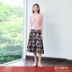 顏域碎花半身裙套裝女2025早春新款穿搭一整套針織開(kāi)衫上衣兩件套 粉色 M