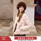 香影小香風(fēng)輕薄羽絨服女2025冬季新款90白鴨絨圓領(lǐng)法式白色短外套 銀牡丹色 S