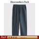 Abercrombie & Fitch小麋鹿圖案美式保暖抓絨直筒衛褲長(cháng)褲25秋冬男裝134-5142 海軍藍 S (175/76A) 偏大偏長(cháng)，建議小一碼