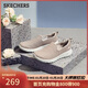 斯凱奇（Skechers）女鞋秋季懶人一腳蹬健步鞋舒適軟底外穿戶(hù)外休閑運動(dòng)鞋15600