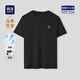 海瀾之家（HLA）短袖T恤男26新馬年歲大碼印花短袖男夏季 黑色M7 2XL 185/100A 推薦165~180斤