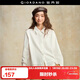 佐丹奴設計師款白襯衫女新款純棉拼接蕾絲寬松襯衣女長(cháng)袖18345616
