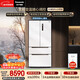 松下（Panasonic）大海豹PLUS 573L法式多門(mén)冰箱超薄零嵌入式家用電冰箱雙系統一級能效NR-JW57TMB-W【國家補貼】