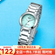 卡西歐（CASIO） 卡西歐(CASIO)女表 鋼帶小表盤(pán)女士石英粉色手表送女友禮物 綠盤(pán)鋼帶LTP-1191A-3C