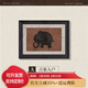 奇瓦麗中古風(fēng)客廳裝飾法式復古玄關(guān)背景墻掛畫(huà)小眾藝術(shù)高級感綠色系大象 A-吉象入戶(hù) 30x40(單幅) 黑色編織紋雕花框+肌理