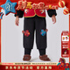年衣兒童長(cháng)褲男女童秋冬新款國風(fēng)加絨衛褲寶寶運動(dòng)燈籠利馬出發(fā)拜年服 河豚黑-常規款 適穿溫度0-15度 150