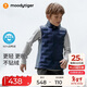 moodytiger校服神器兒童羽絨馬甲鴨絨背心男女童輕薄保暖拒水透氣彈力秋冬款