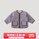 巴厘小豬寶寶棉服秋冬季加厚保暖嬰幼兒衣服男童棉衣女童棉襖兒童夾棉外套 葡萄紫 90