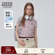 Teenie Weenie小熊T恤女2025年夏季新款多巴胺純色刺繡圓領(lǐng)短袖T恤女 粉色 M