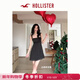 HOLLISTER美式波點(diǎn)印花露背吊帶連衣裙26春新款女裝359-5294 黑色波點(diǎn) S (165/84A)標準版