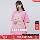 LALABOBO多巴胺粉短袖t恤女裝2025夏季新款寬松百搭顯瘦上衣潮LBEB-WSDT68 粉色 M