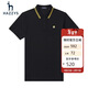 哈吉斯（HAZZYS）男裝 夏季刺繡logo翻領(lǐng)休閑通勤短袖polo衫男ASTZE03BE12