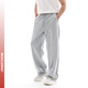 MUSCLE DOG肌肉狗 【廓形衛褲】26新品直筒長(cháng)褲男休閑運動(dòng)健身訓練套裝褲子 花灰色 L