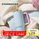 星巴克（Starbucks）杯子 經(jīng)典系列 大容量甜酷合集冰霸杯 巨無(wú)霸 便攜水杯男女士送禮 不銹鋼吸管杯900ml-天使藍