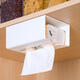詠幻紙巾盒壁掛式紙抽紙盒廚房紙巾倒掛盒餐巾紙架懸掛桌下廁所 掛壁紙巾盒+1個(gè)裝