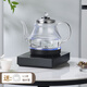 麥卓（MAKE JOY） 全自動(dòng)上水壺電熱水壺燒水壺煮水煮茶家用茶臺恒溫開(kāi)水自動(dòng)加熱一體電磁爐 1L 黑色單爐（全自動(dòng)款）