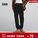 森馬（Semir）休閑褲男肌理感燈芯絨長(cháng)褲冬拼接抽繩束腳褲錐形101724127111 