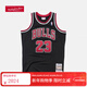 MITCHELL & NESS【新年送禮】公牛隊球衣97-98賽季球員版復古運動(dòng)背心 黑色 2XL