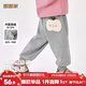 嘟嘟家兒童運動(dòng)褲加絨冬款男童加厚褲子冬裝女童長(cháng)褲休閑褲寶寶衣服童裝 麻灰色 130
