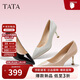 他她他她（TATA）尖頭高跟鞋女細跟單鞋女商場(chǎng)同款 黑色 37
