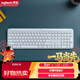 羅技（Logitech）K950鍵盤(pán) 藍牙鍵盤(pán) 辦公鍵盤(pán) 無(wú)線(xiàn)鍵盤(pán) 便攜超薄鍵盤(pán) 優(yōu)選系列 三設備切換 白色
