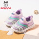 巴布豆（BOBDOG）童鞋春季跑鞋低幫兒童運動(dòng)鞋女童毛毛蟲(chóng)鞋102561074粉紫/淺粉紅28